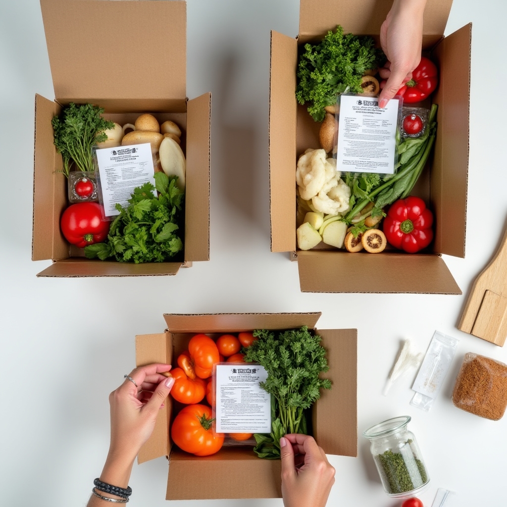 Подготовка продуктовых наборов для доставки